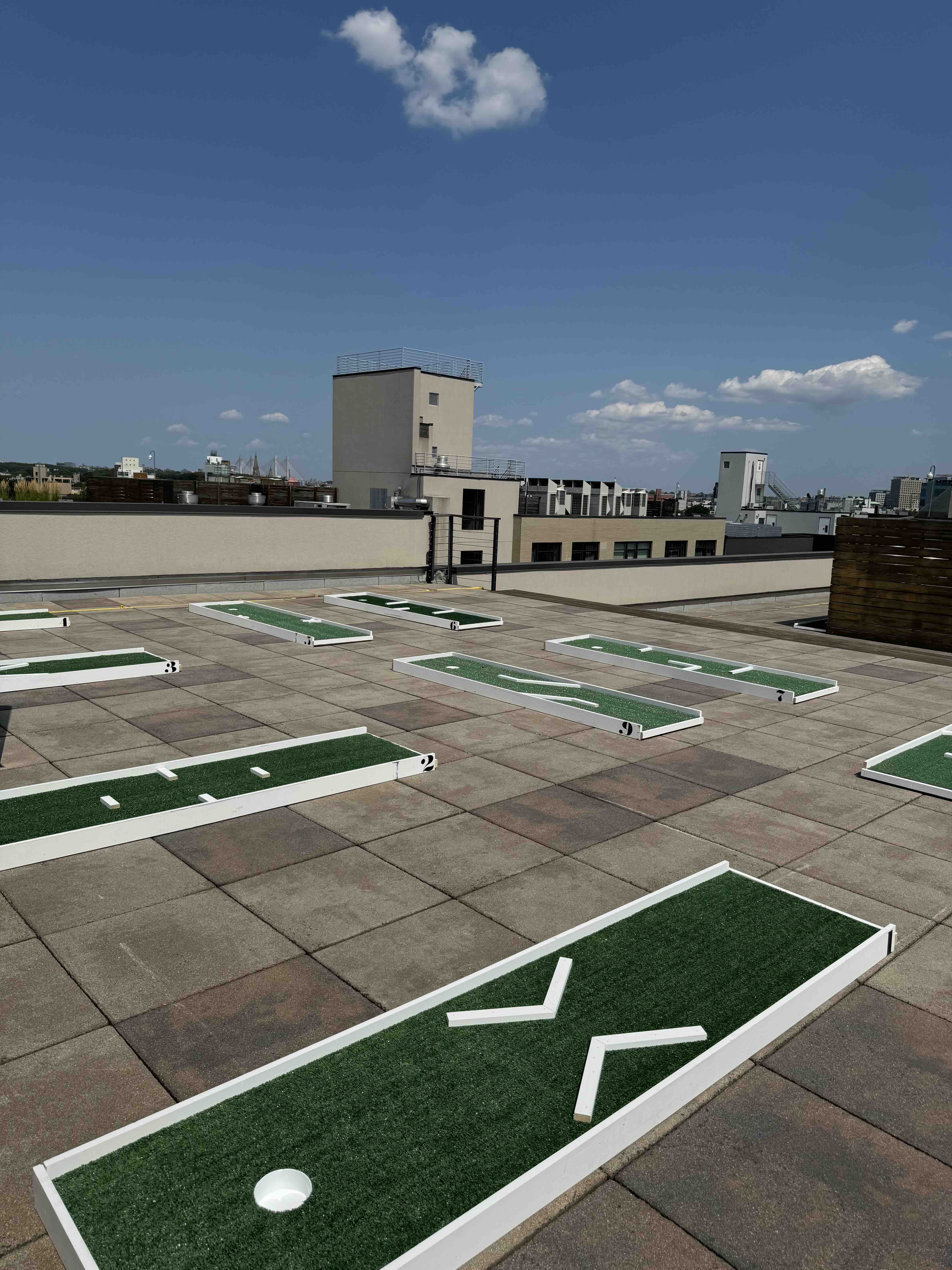 Corporate team building mini golf